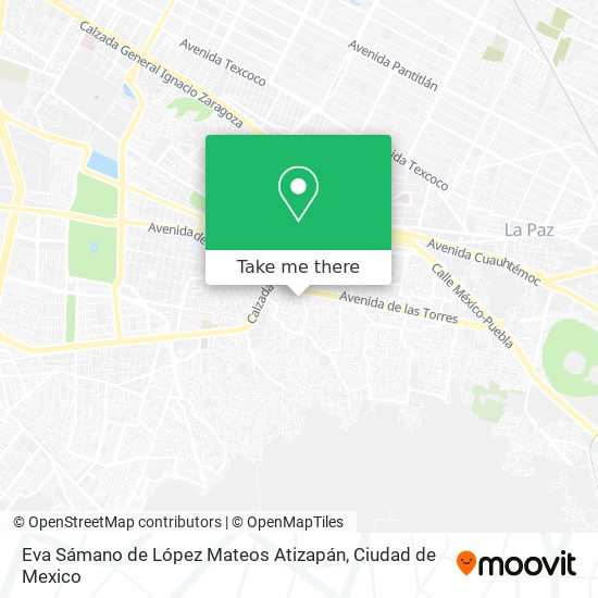 Eva Sámano de López Mateos Atizapán map