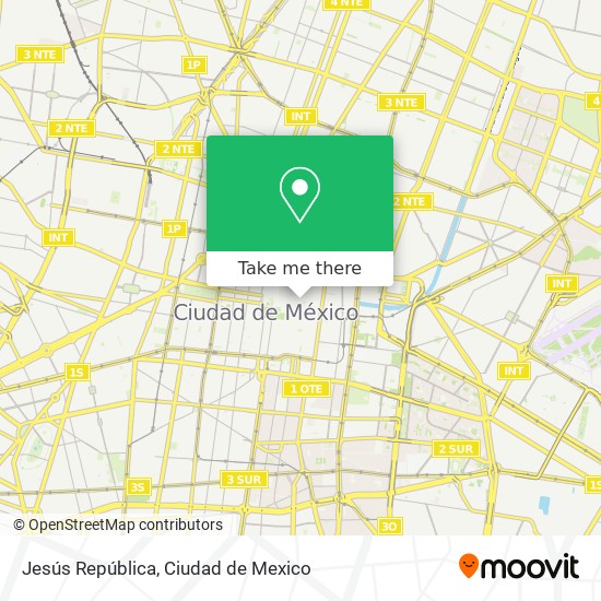 Jesús República map