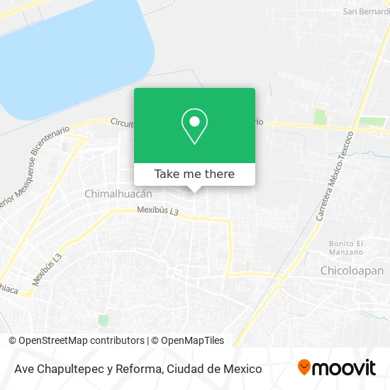 Ave Chapultepec y Reforma map