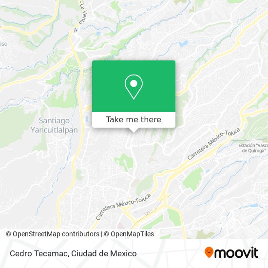 Cedro Tecamac map