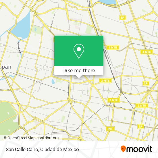 San Calle Cairo map