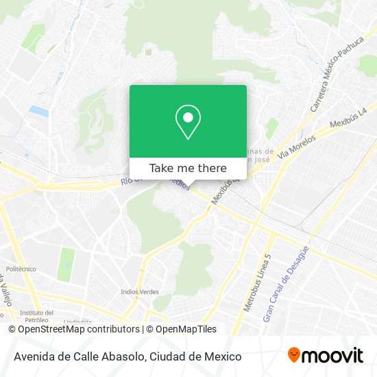 Mapa de Avenida de Calle Abasolo