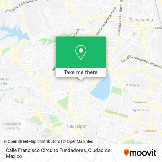 Calle Francisco Circuito Fundadores map