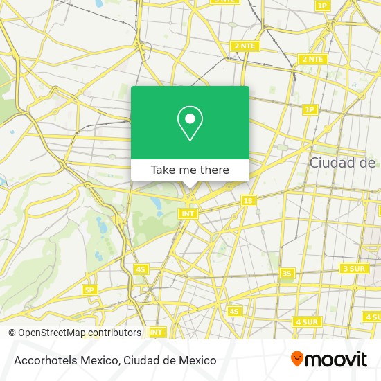 Accorhotels Mexico map