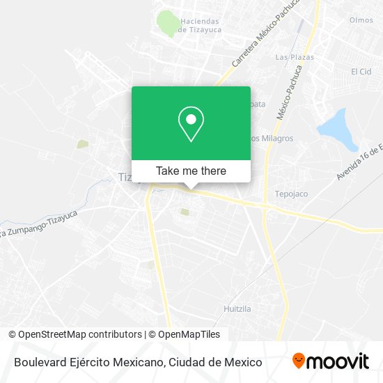 Mapa de Boulevard Ejército Mexicano