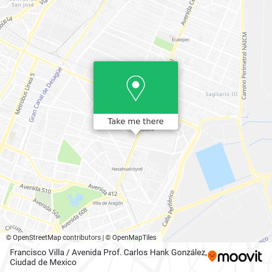 Francisco Villa / Avenida Prof. Carlos Hank González map