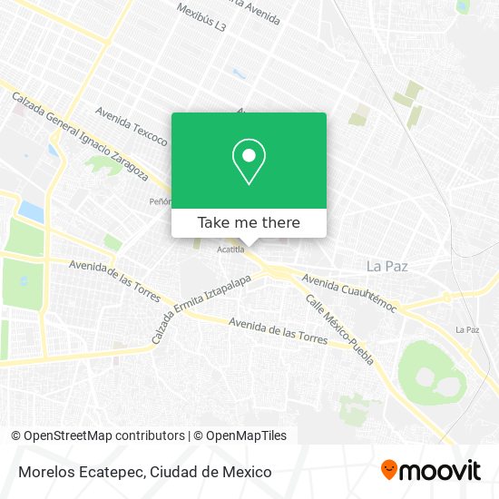 Morelos Ecatepec map