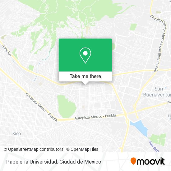 Mapa de Papelería Universidad