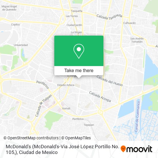 McDonald's (McDonald's-Via José López Portillo No. 105,) map