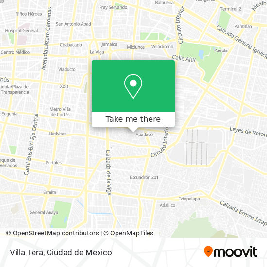 Villa Tera map