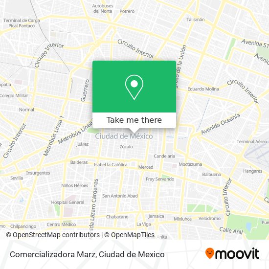 Comercializadora Marz map