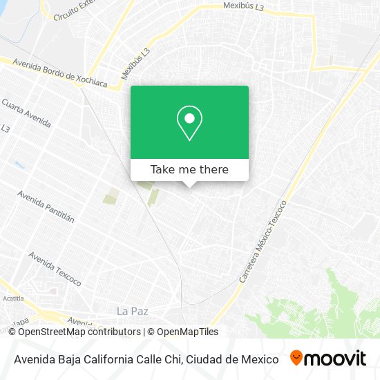 Avenida Baja California Calle Chi map