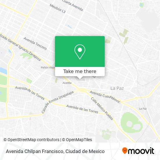 Mapa de Avenida Chilpan Francisco