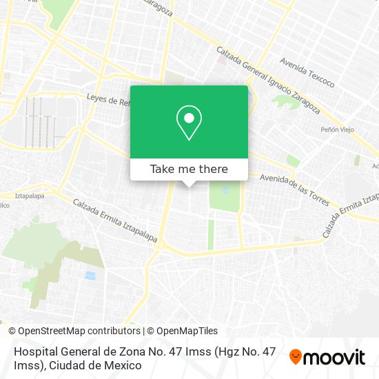 Hospital General de Zona No. 47 Imss (Hgz No. 47 Imss) map