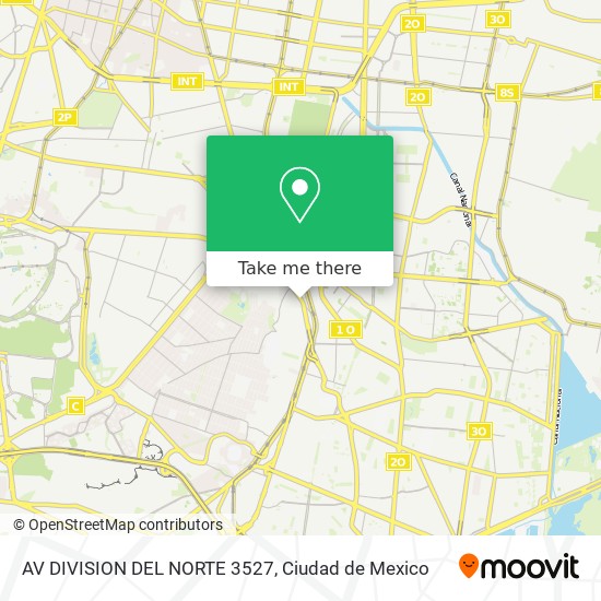 Mapa de AV DIVISION DEL NORTE  3527