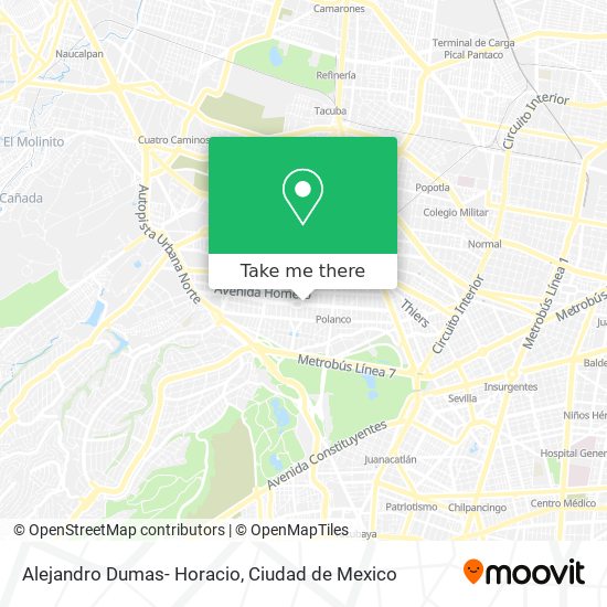 Alejandro Dumas- Horacio map