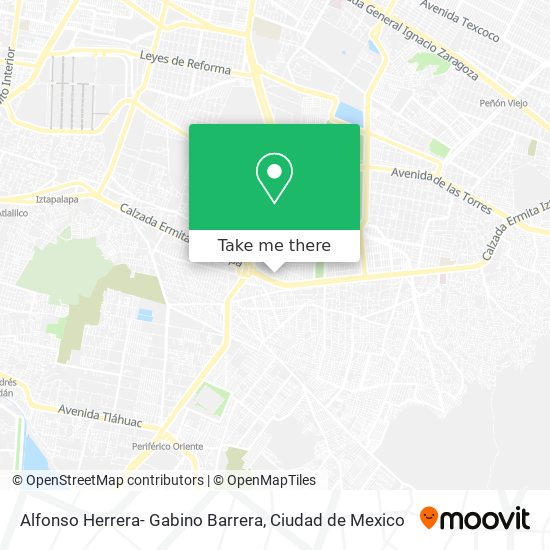 Mapa de Alfonso Herrera- Gabino Barrera