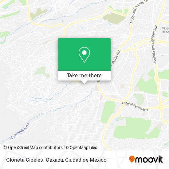 Glorieta Cibeles- Oaxaca map