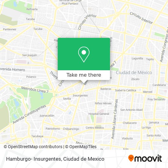Mapa de Hamburgo- Insurgentes