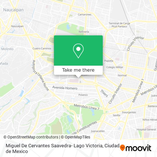 Mapa de Miguel De Cervantes Saavedra- Lago Victoria