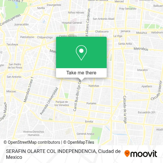 SERAFIN OLARTE  COL  INDEPENDENCIA map