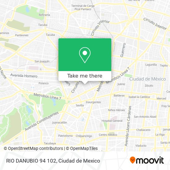RIO DANUBIO 94 102 map