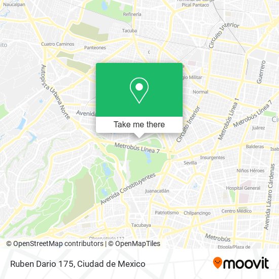 Ruben Dario 175 map