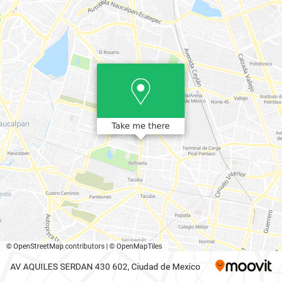 AV  AQUILES SERDAN  430 602 map