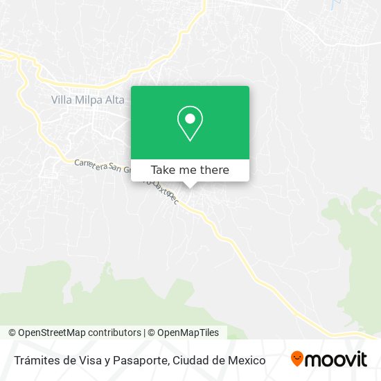 Mapa de Trámites de Visa y Pasaporte