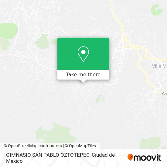 GIMNASIO SAN PABLO OZTOTEPEC map