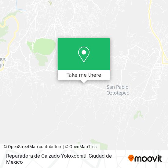 Mapa de Reparadora de Calzado Yoloxochitl