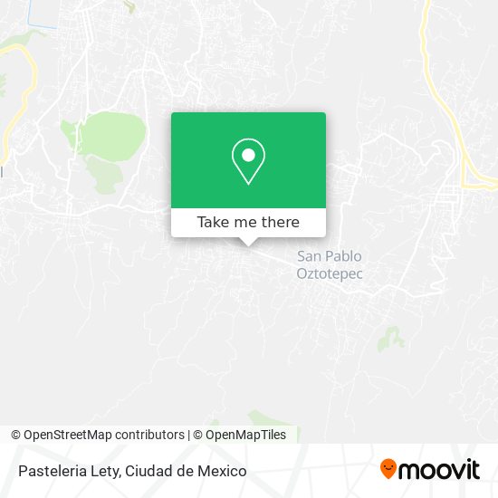 Mapa de Pasteleria Lety