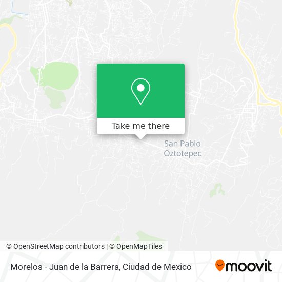 Morelos - Juan de la Barrera map