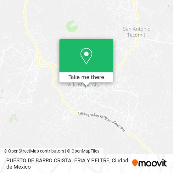 Mapa de PUESTO DE BARRO CRISTALERIA Y PELTRE