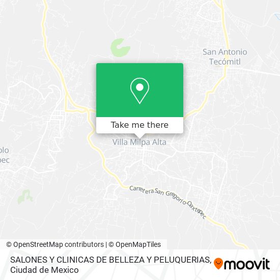 SALONES Y CLINICAS DE BELLEZA Y PELUQUERIAS map