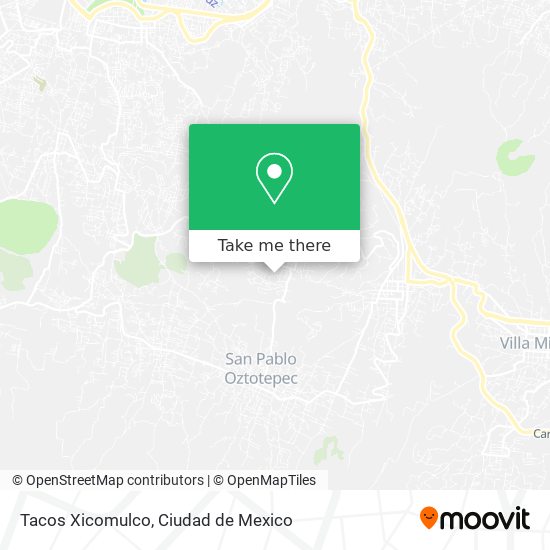 Tacos Xicomulco map