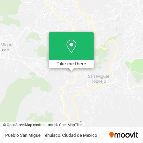 Mapa de Pueblo San Miguel Tehuisco
