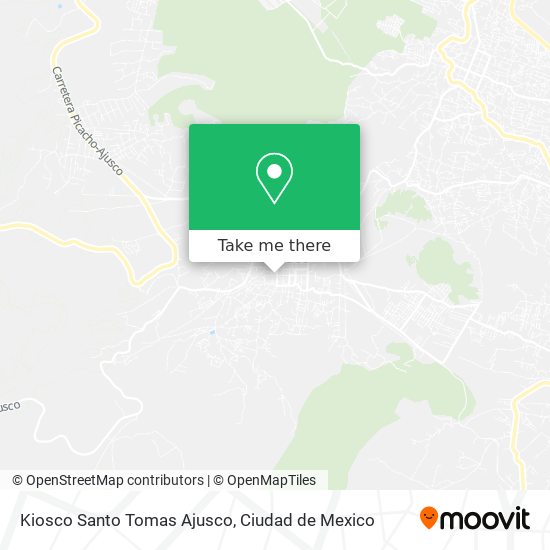Mapa de Kiosco Santo Tomas Ajusco