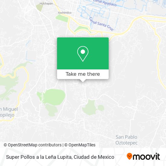 Super Pollos a la Leña Lupita map
