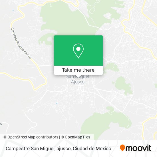 Mapa de Campestre San Miguel, ajusco