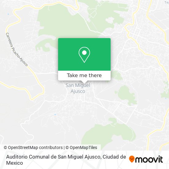 Auditorio Comunal de San Miguel Ajusco map
