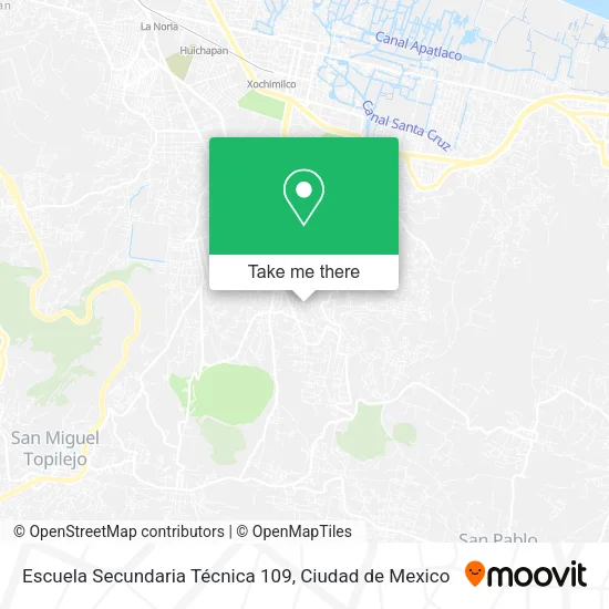 Escuela Secundaria Técnica 109 map