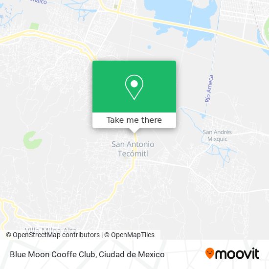 Mapa de Blue Moon Cooffe Club