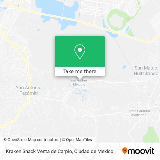 Kraken Snack Venta de Carpio map