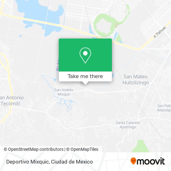 Mapa de Deportivo Mixquic