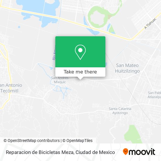 Reparacion de Bicicletas Meza map