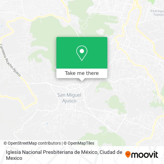 Mapa de Iglesia Nacional Presbiteriana de México