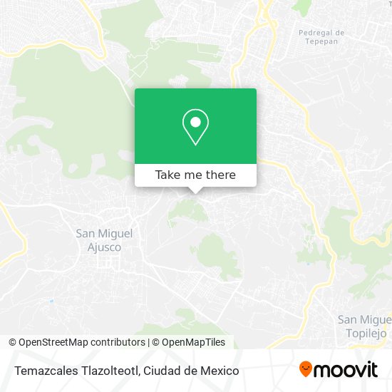 Mapa de Temazcales Tlazolteotl