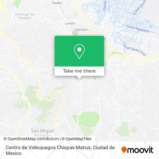 Centro de Videojuegos Chispas Matius map