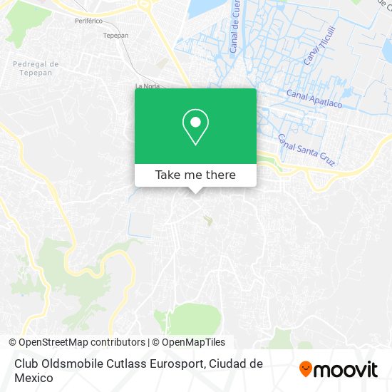 Club Oldsmobile Cutlass Eurosport map